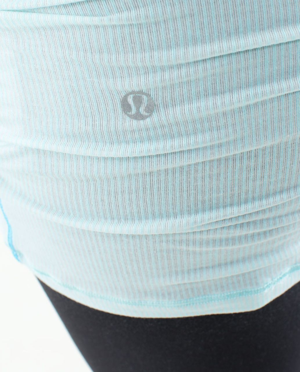 Lululemon Elongate Burnout Long Sleeve - Tonka Stripe Aquamarine