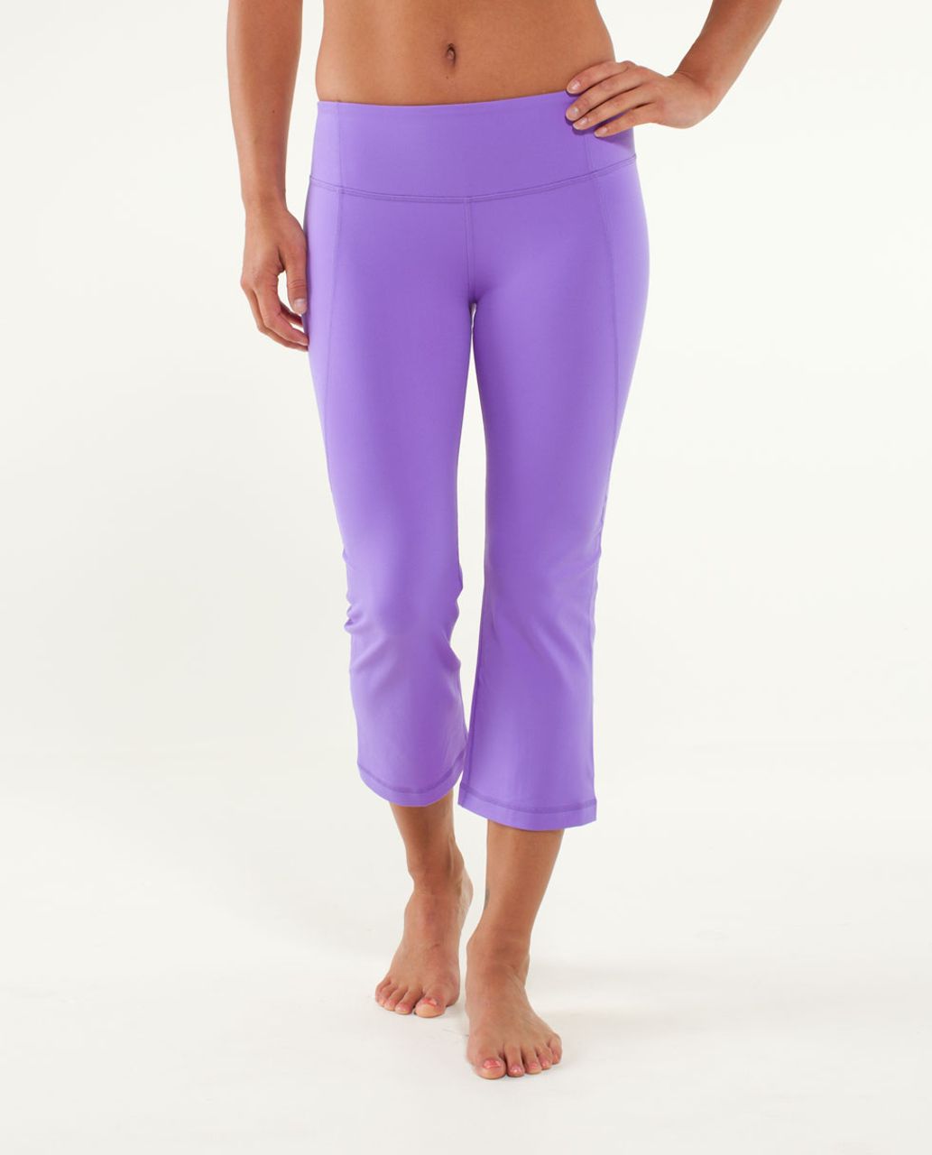 Lululemon Gather & Crow Crop - Power Purple / Twiggy Printed Power Purple