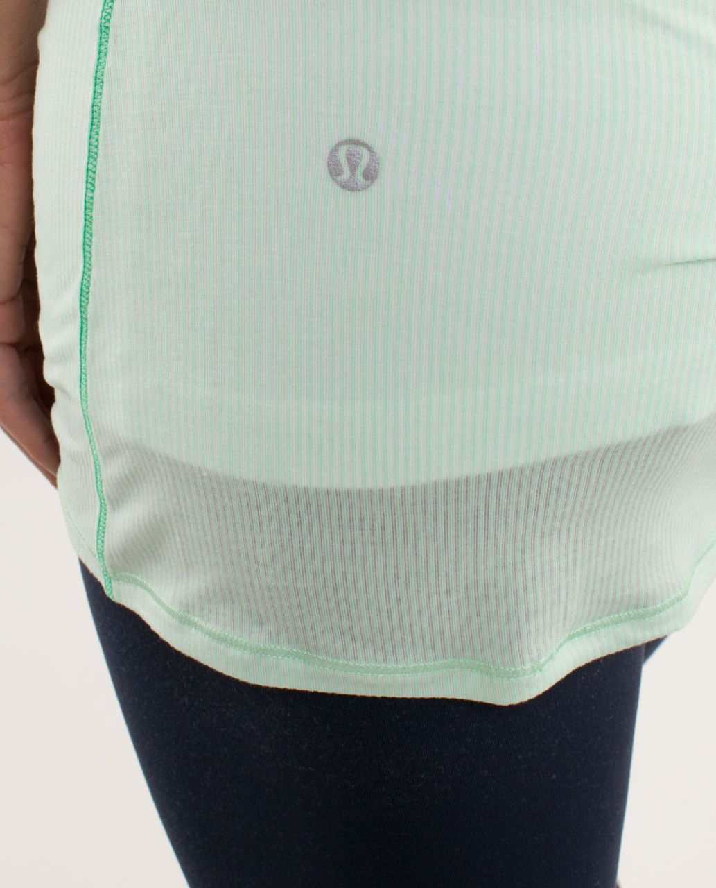 Lululemon Elongate Burnout Long Sleeve - Tonka Stripe Fresh Teal