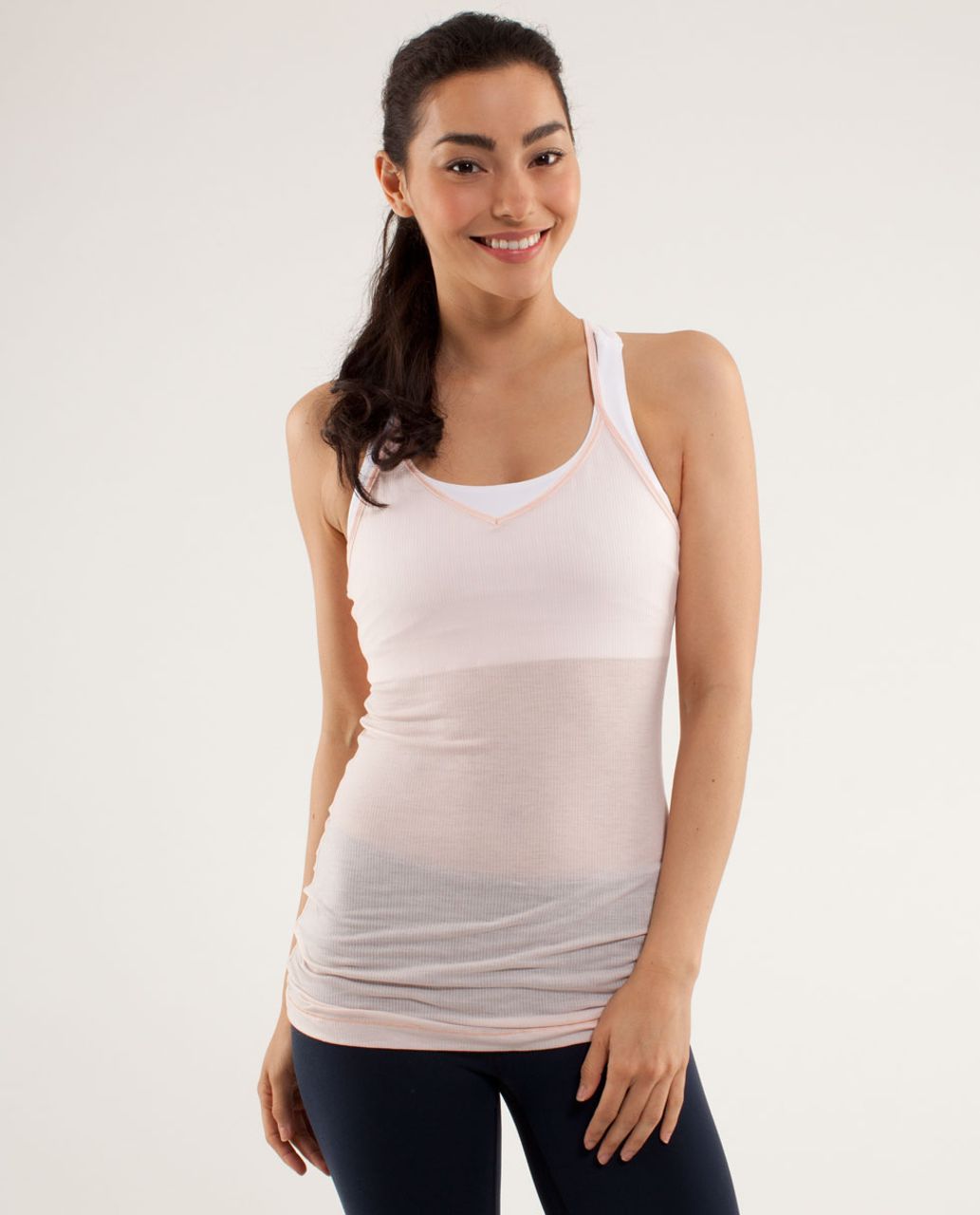 Lululemon Light Hearted Tank - Tonka Stripe Parfait Pink