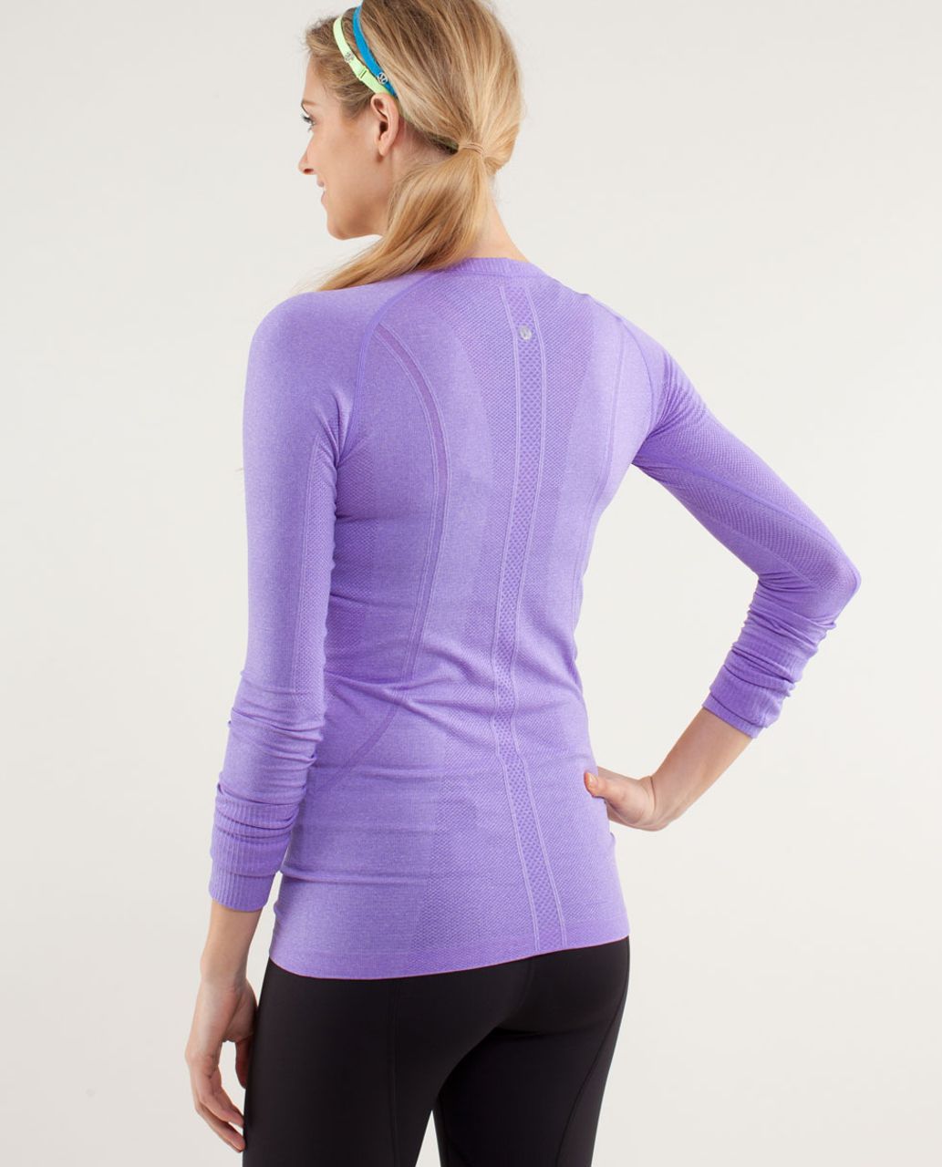 Lululemon Run:  Swiftly Tech Long Sleeve Scoop - Power Purple