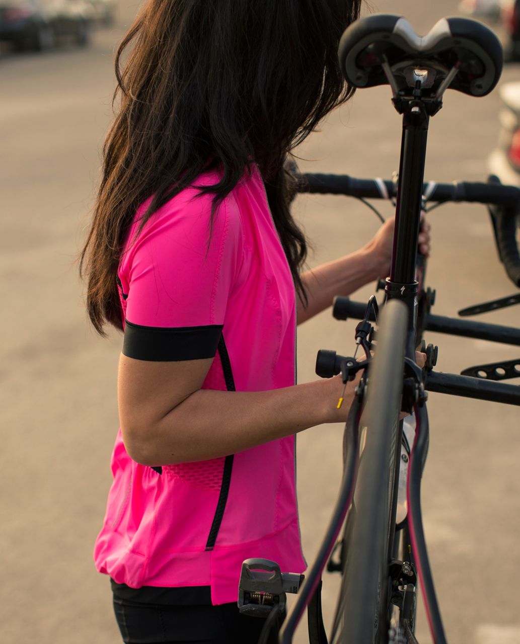 Lululemon Paceline Jersey - Pinkelicious