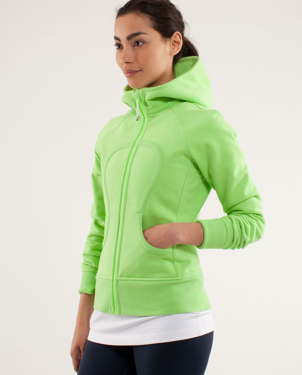 Lululemon Scuba Hoodie *Stretch (Lined Hood) - Zippy Green