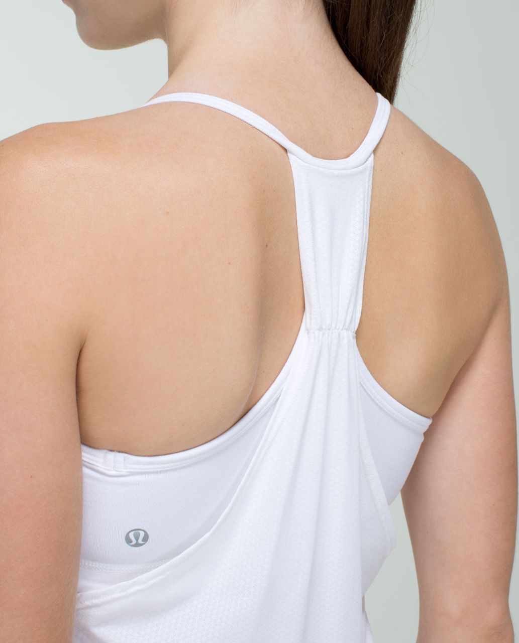 Lululemon No Limits Tank Top Sports Bra White Black Women's Size