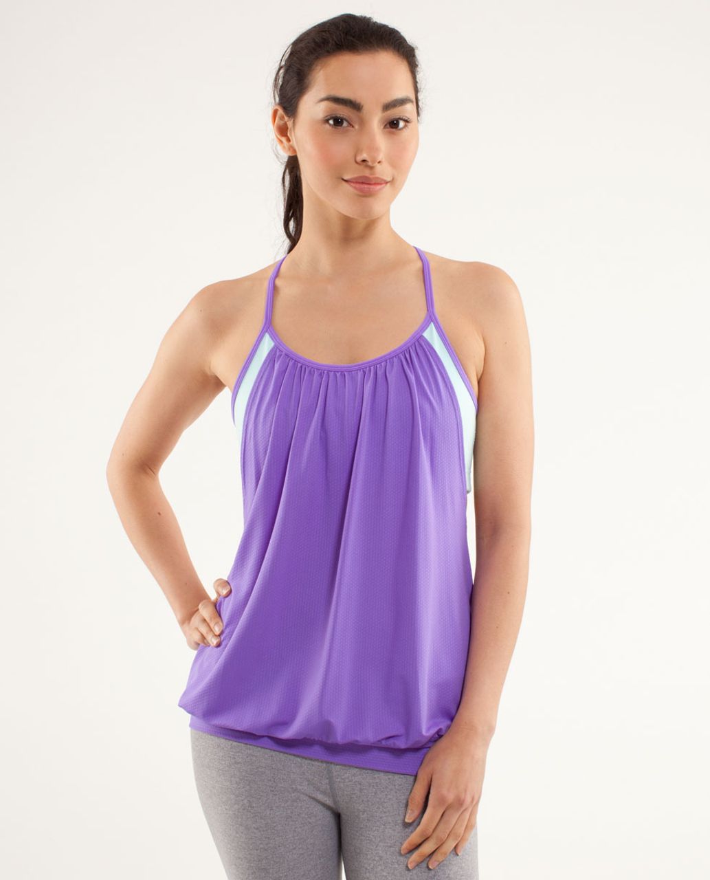 Lululemon No Limits Tank - Power Purple / Aquamarine - lulu fanatics