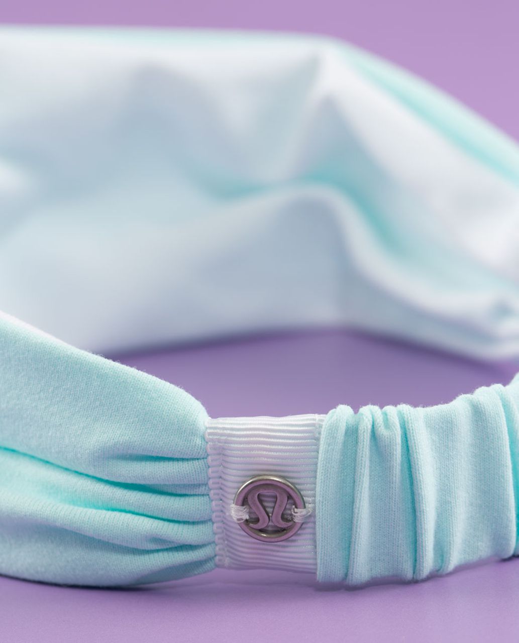 Lululemon Bang Buster Headband *Reversible - Aquamarine /  White