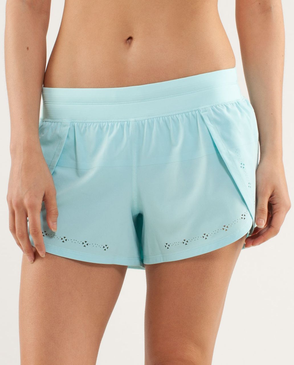 Lululemon Run: Breeze By Short *Laser Cut - Aquamarine - lulu fanatics