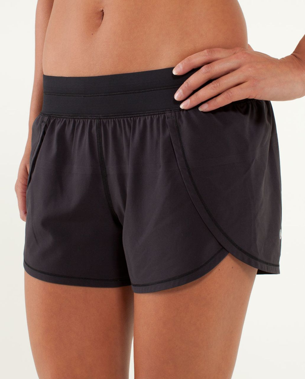 Lululemon Run:  Breeze By Short - Black