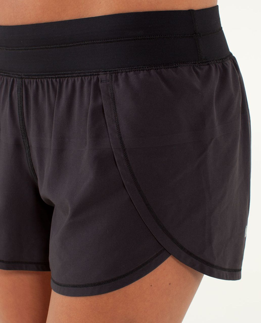 Lululemon Run:  Breeze By Short - Black