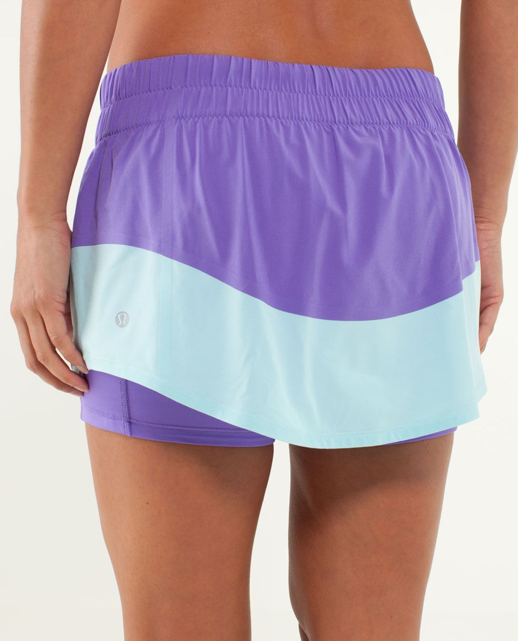 Lululemon Run:  Breeze By Skirt - Power Purple / Aquamarine