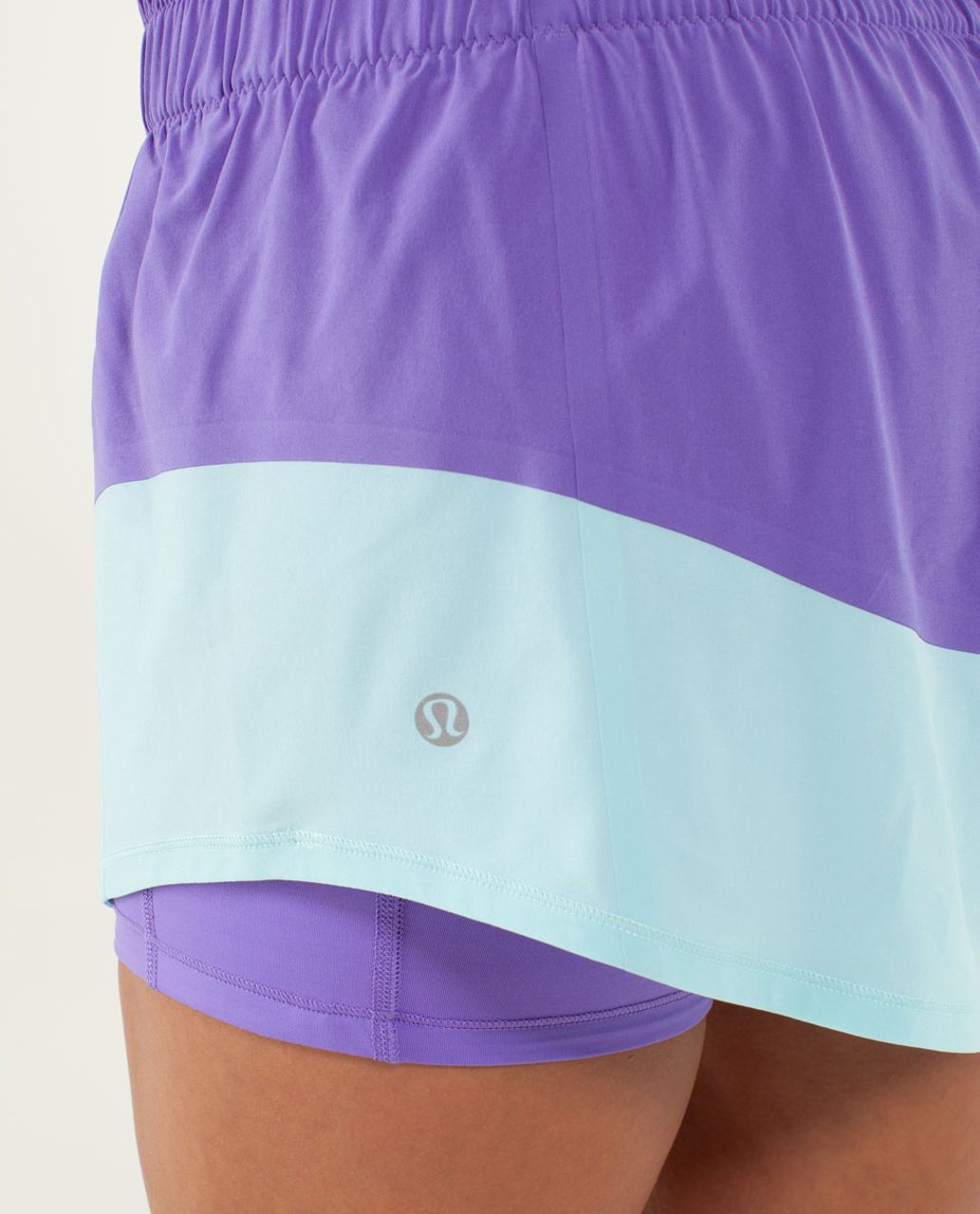 Lululemon Run:  Breeze By Skirt - Power Purple / Aquamarine