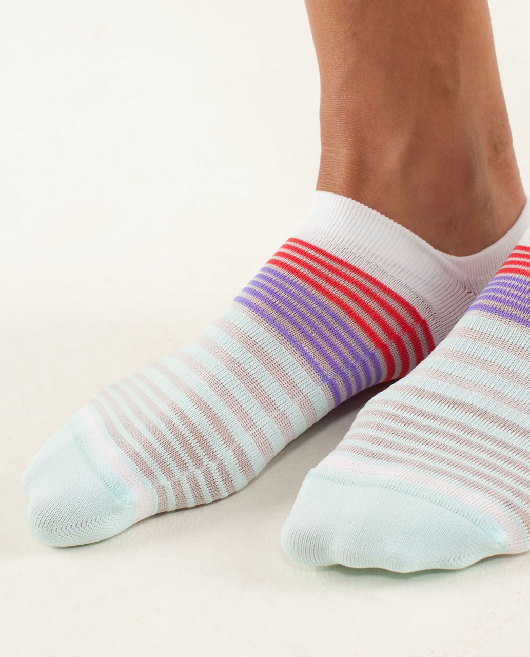 Lululemon Run For Sun Sock - Groovy Stripe Multi Aquamarine