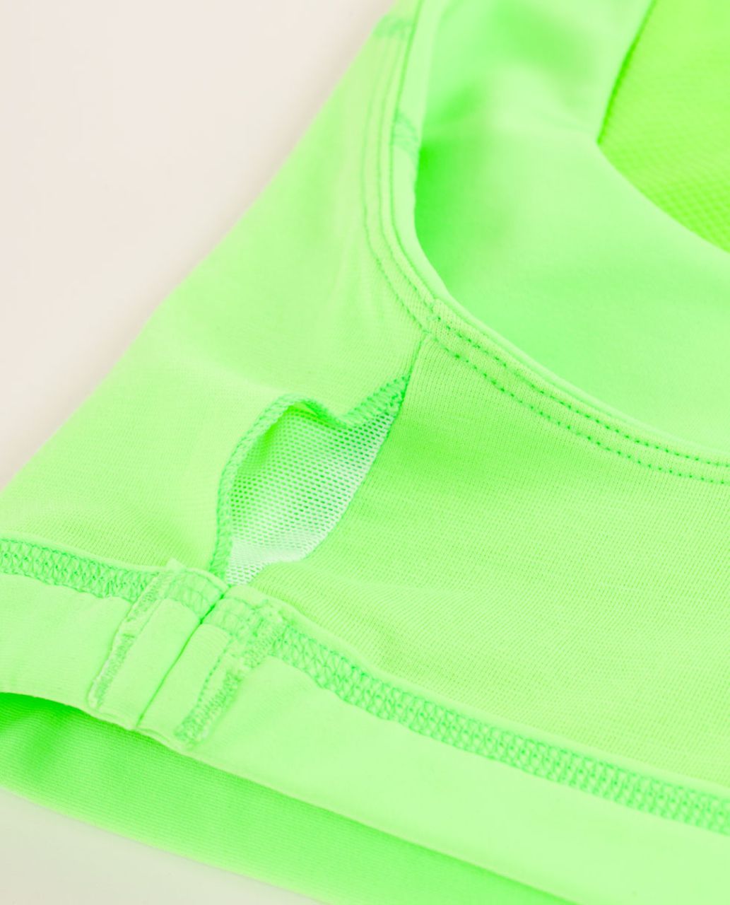 Lululemon Run:  Stuff Your Bra II - Zippy Green / White