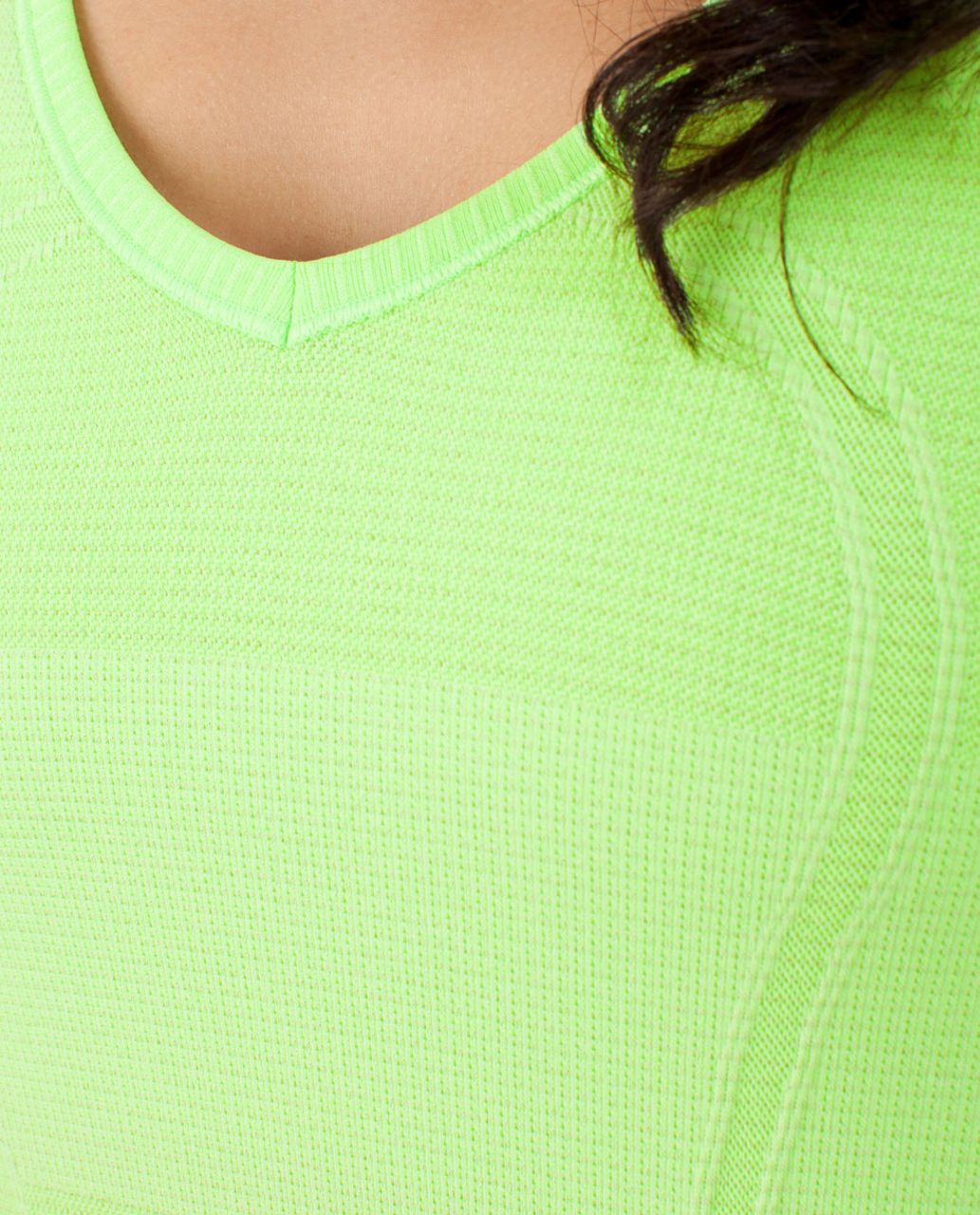 Lululemon Run:  Swiftly Tech V Neck - Zippy Green