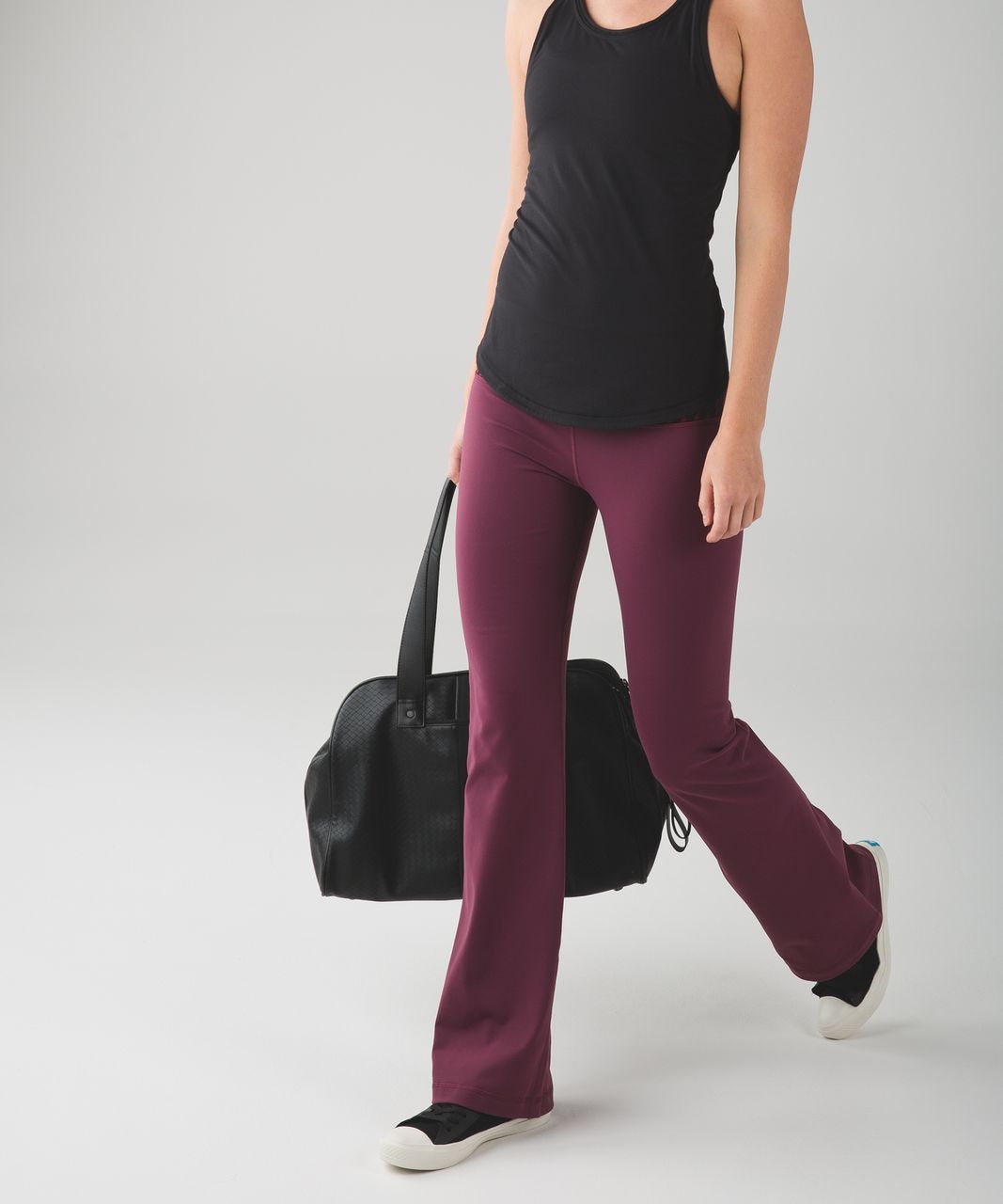 Lululemon Groove Pant *Full-On Luon (Regular) - Black / Shine Dot Black /  Ghost - lulu fanatics