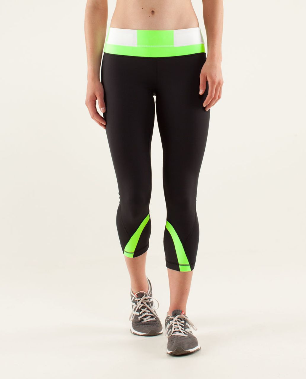 Lululemon Run: Inspire Crop II *Block-It Pocket - Black / Black - lulu  fanatics