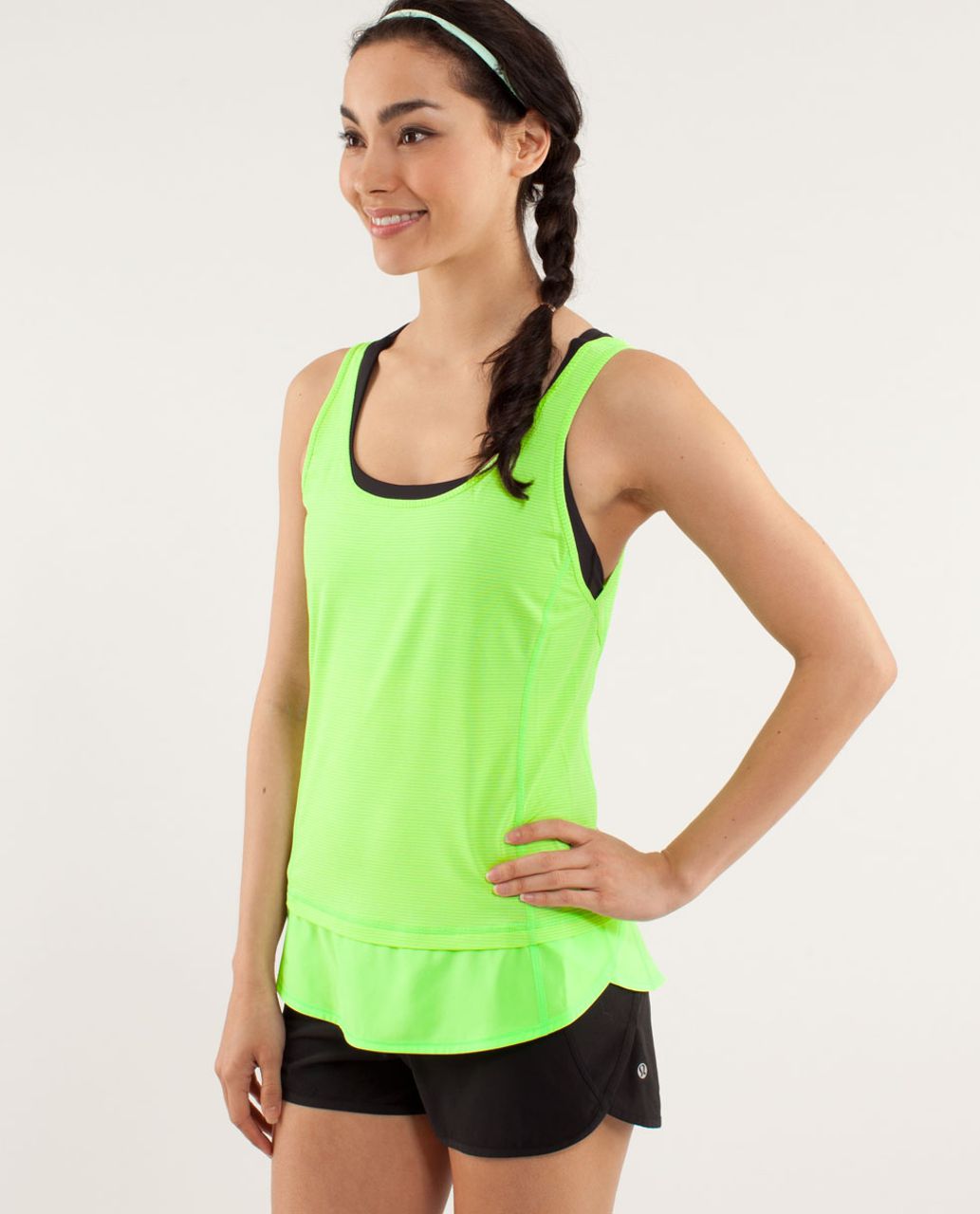 Lululemon Run:  Mod Moves Singlet - Zippy Green