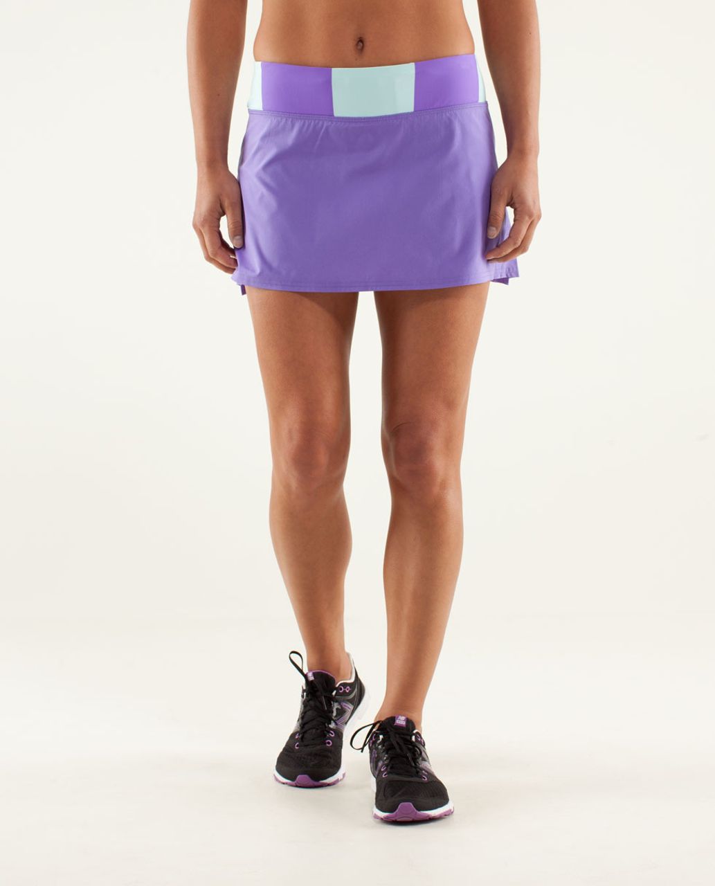 LULULEMON RUN PACE Setter Skirt Size 6 Plaid 3-DV80 £80.58