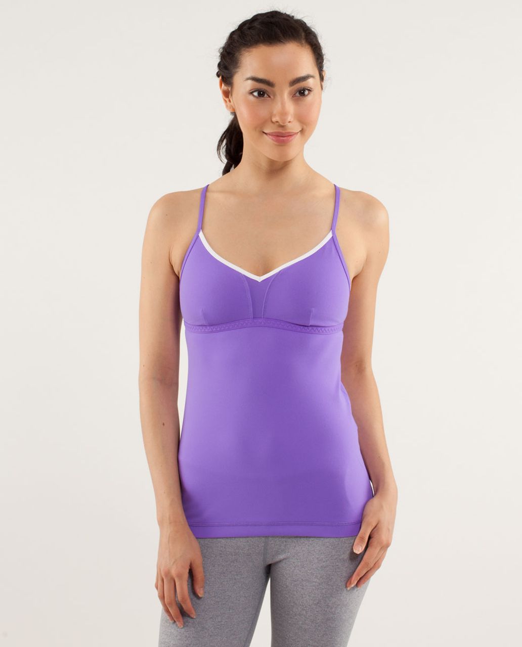 Lululemon Live Lightly Tank - Power Purple / White