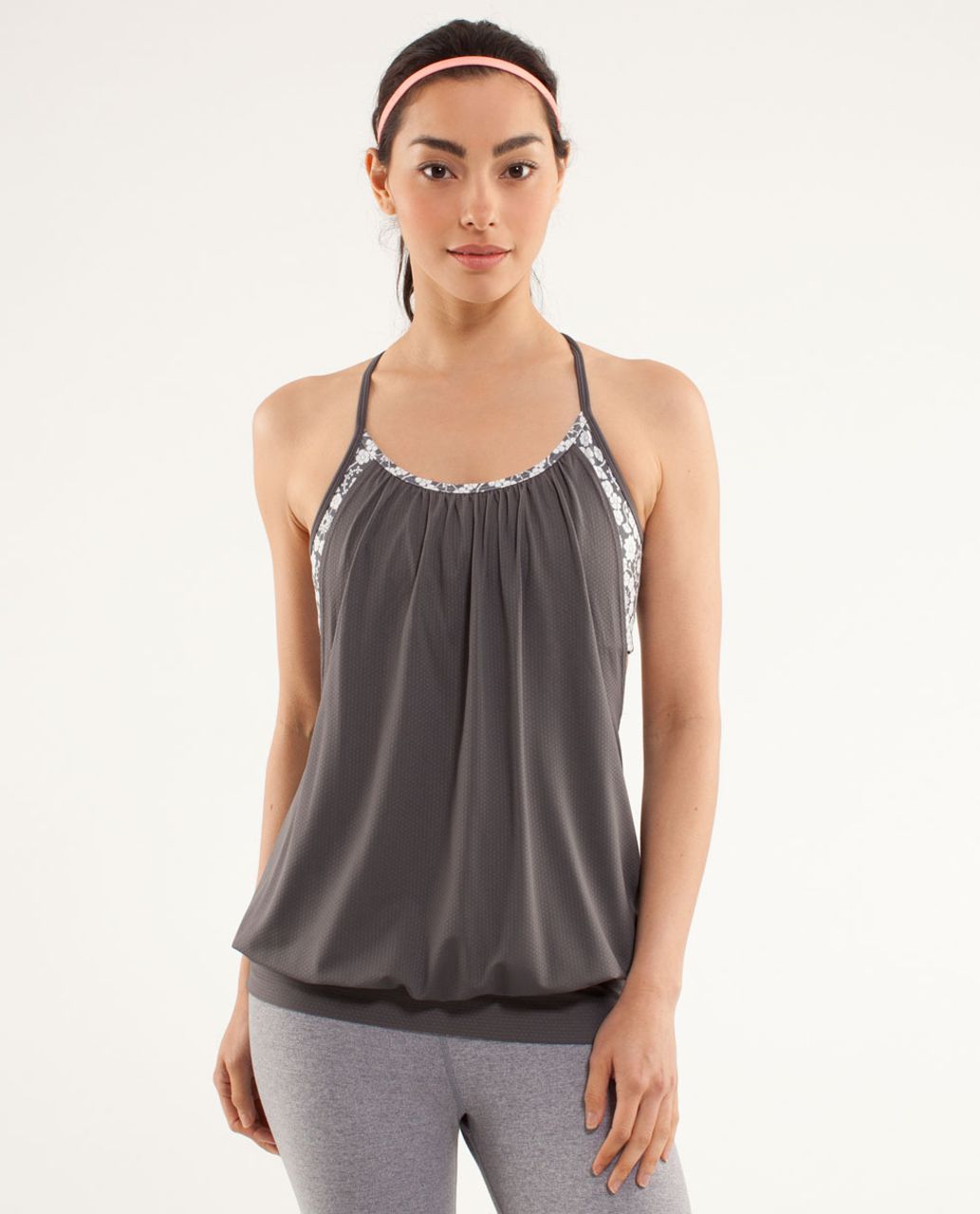 Lululemon No Limits Tank - Soot Light / Twiggy Printed Nimbus - lulu  fanatics