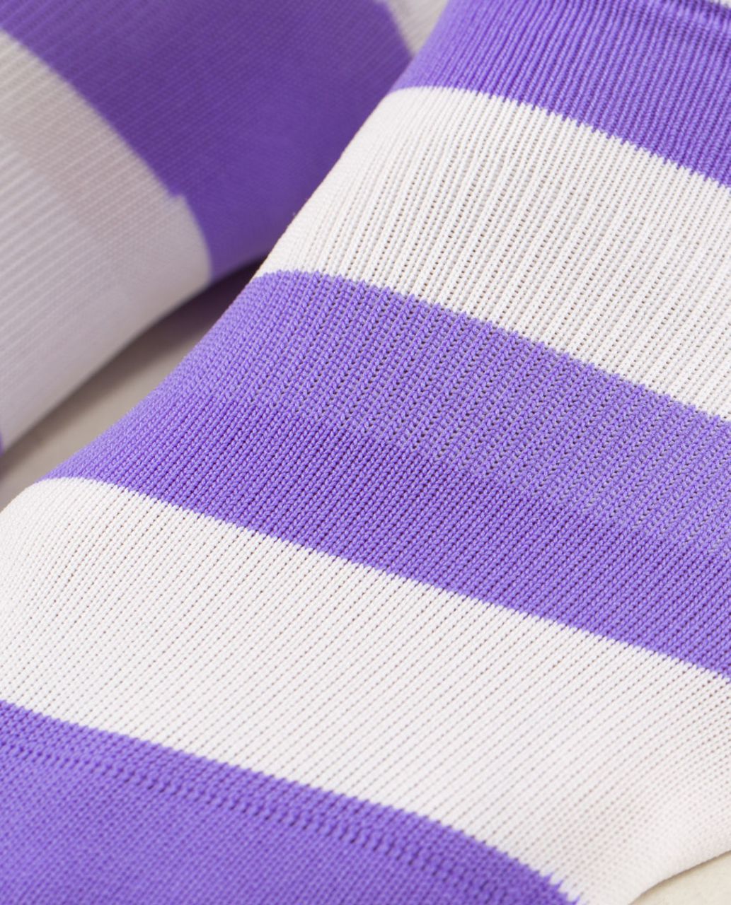 Lululemon Run For Sun Sock - Bold Stripe Power Purple