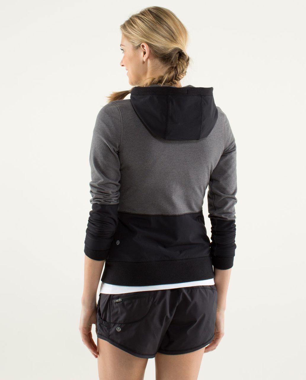 Lululemon Voyage Hoodie - Soot Light / Black