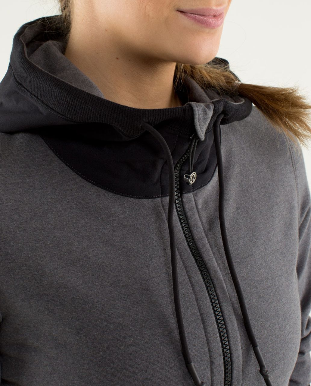 Lululemon Voyage Hoodie - Soot Light / Black