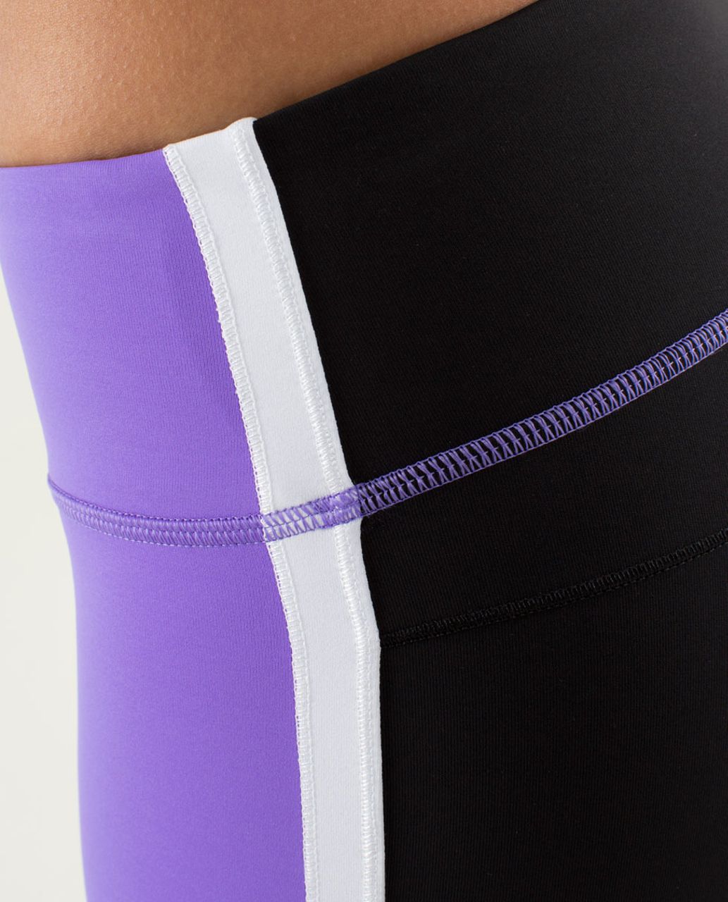 Lululemon Ignite Crop - Power Purple / Black / White