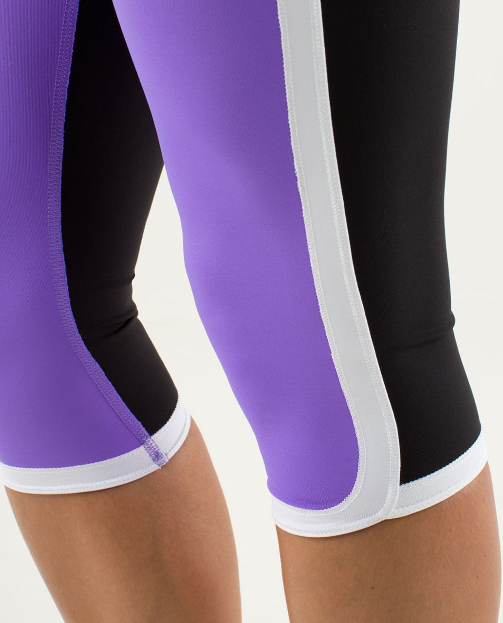 Lululemon Ignite Crop - Power Purple / Black / White