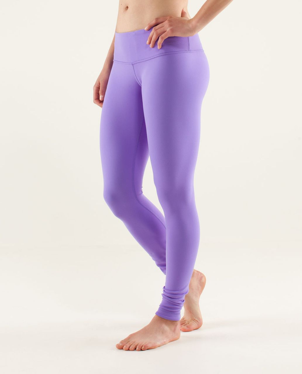 Lululemon Wunder Under Mid-Rise Pant 24x 28.5 Size 4 Purple Violet Plum Full