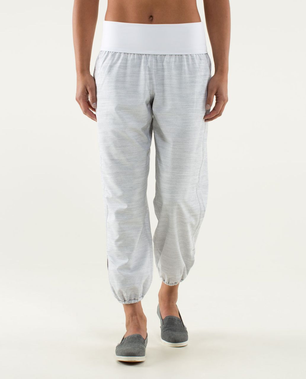 Lululemon Om Pant - Commuter Denim White / Fossil / White - lulu fanatics