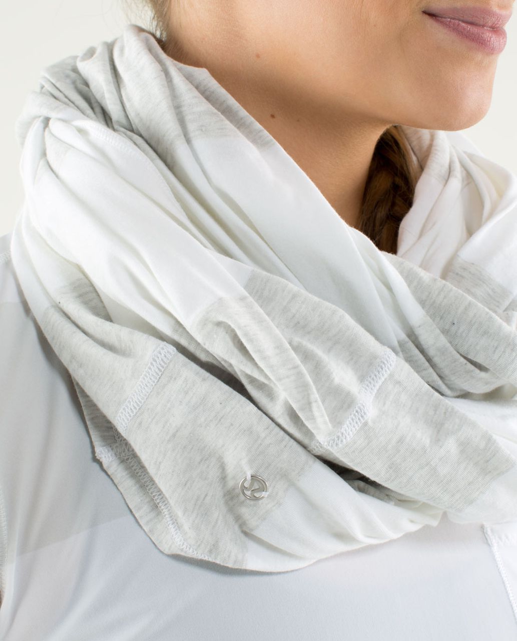 Lululemon Clarity Scarf - Bold Stripe Heather Nimbus