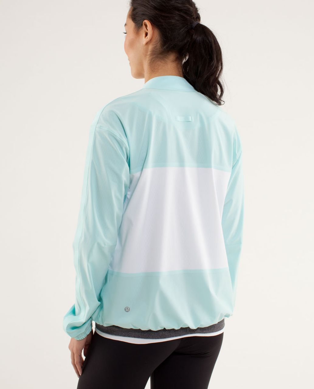 Lululemon Off-The-Court Jacket - Aquamarine /  White