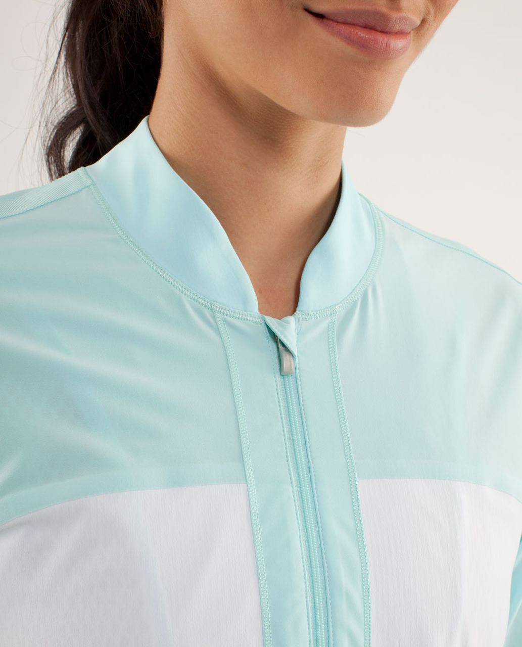 Lululemon Off-The-Court Jacket - Aquamarine /  White