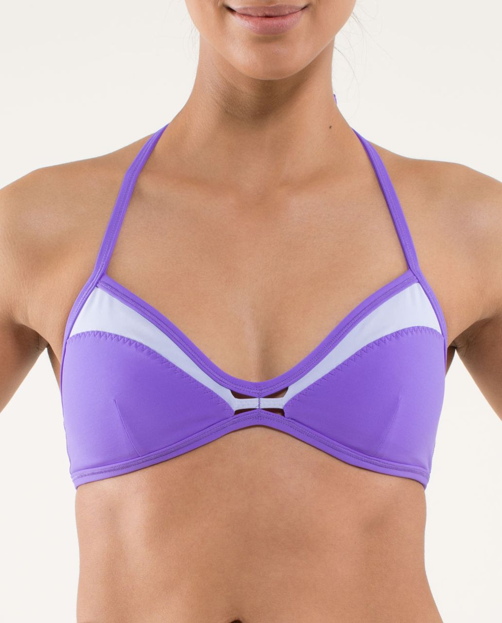 Lululemon Bandha Bra - Power Purple / Cool Breeze