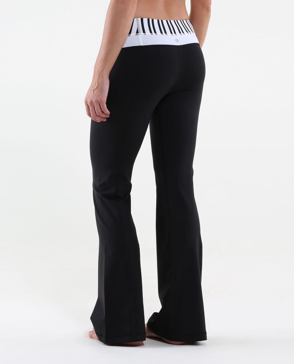 Lululemon Groove Pant (Regular) - Black / Twin Stripe Black / White