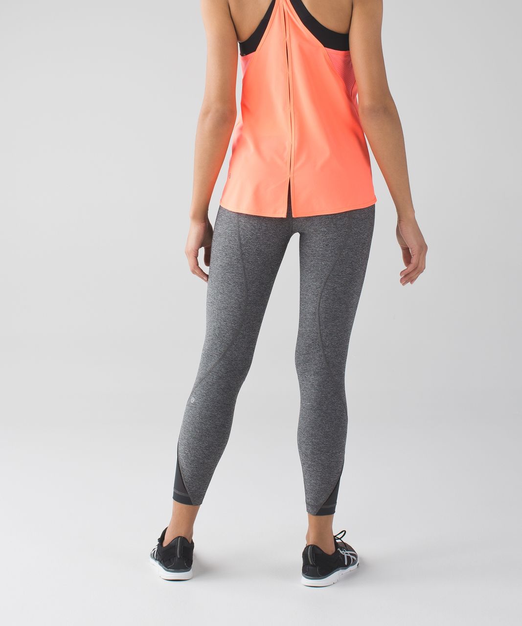 Lululemon Inspire Tight II (Mesh) - Heathered Black / Very Light Flare / Deep Coal