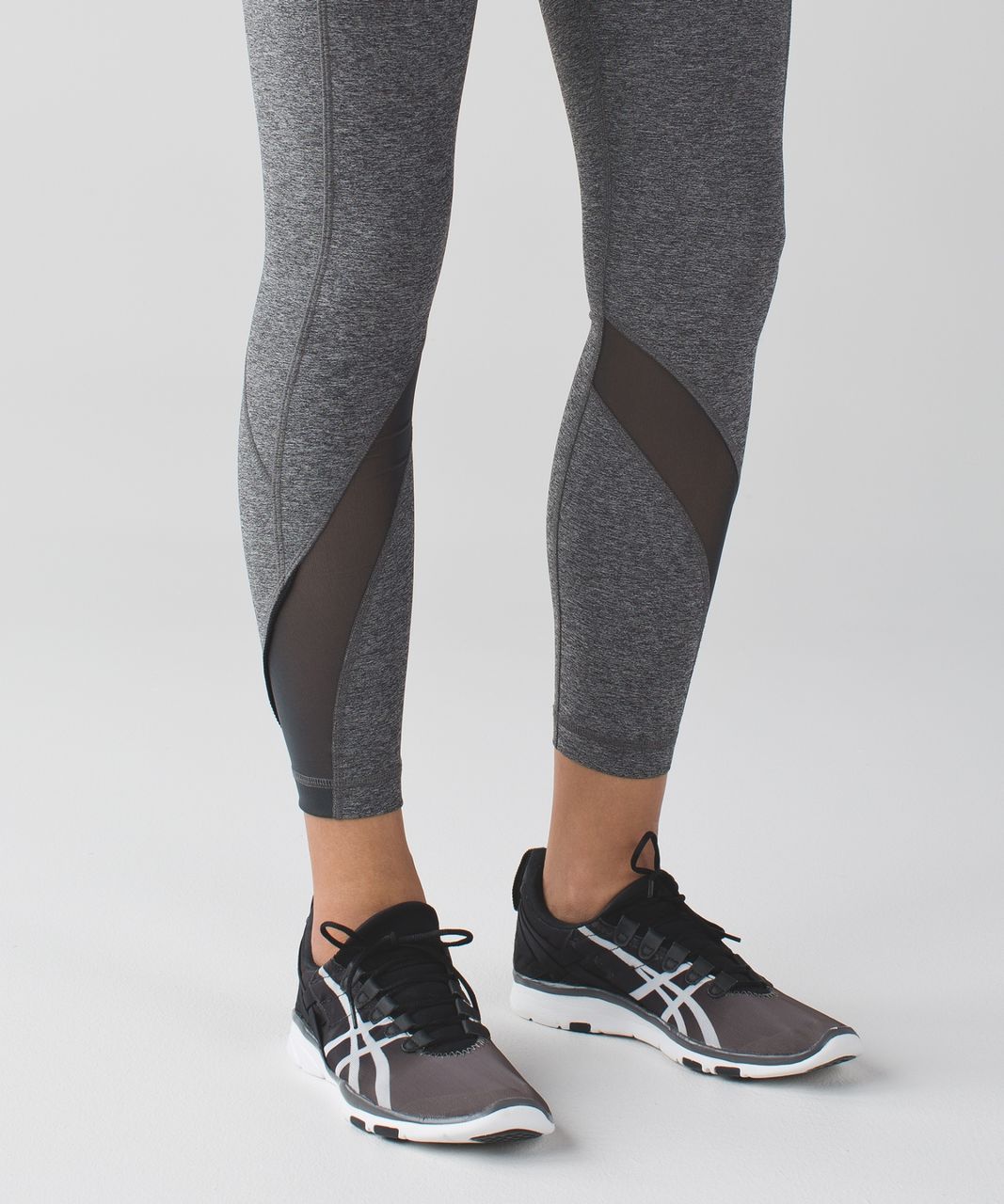 Lululemon Inspire Tight II (Mesh) - Heathered Black / Very Light Flare / Deep Coal