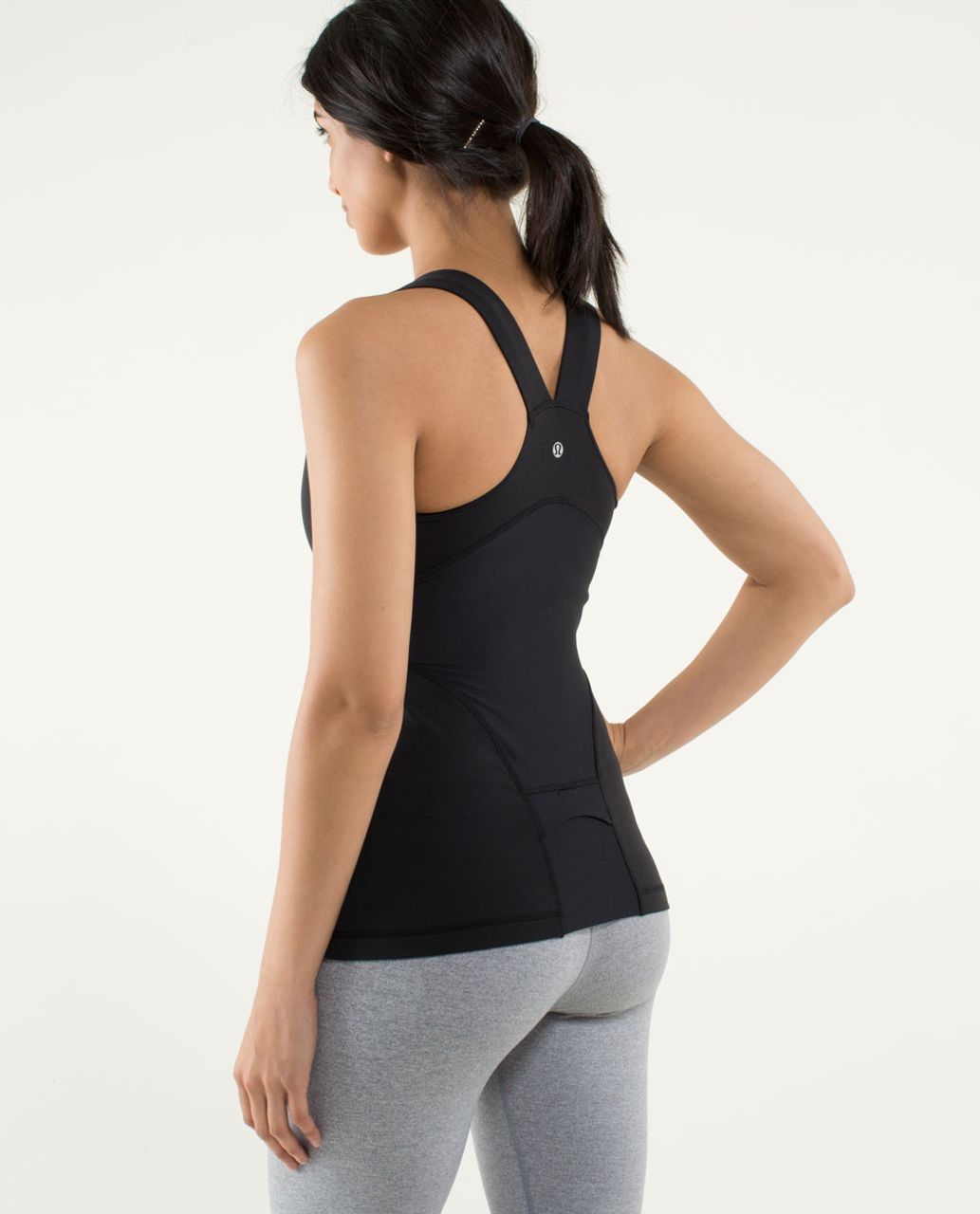 Lululemon Deep V wrap front mesh racer back Athletic Tank