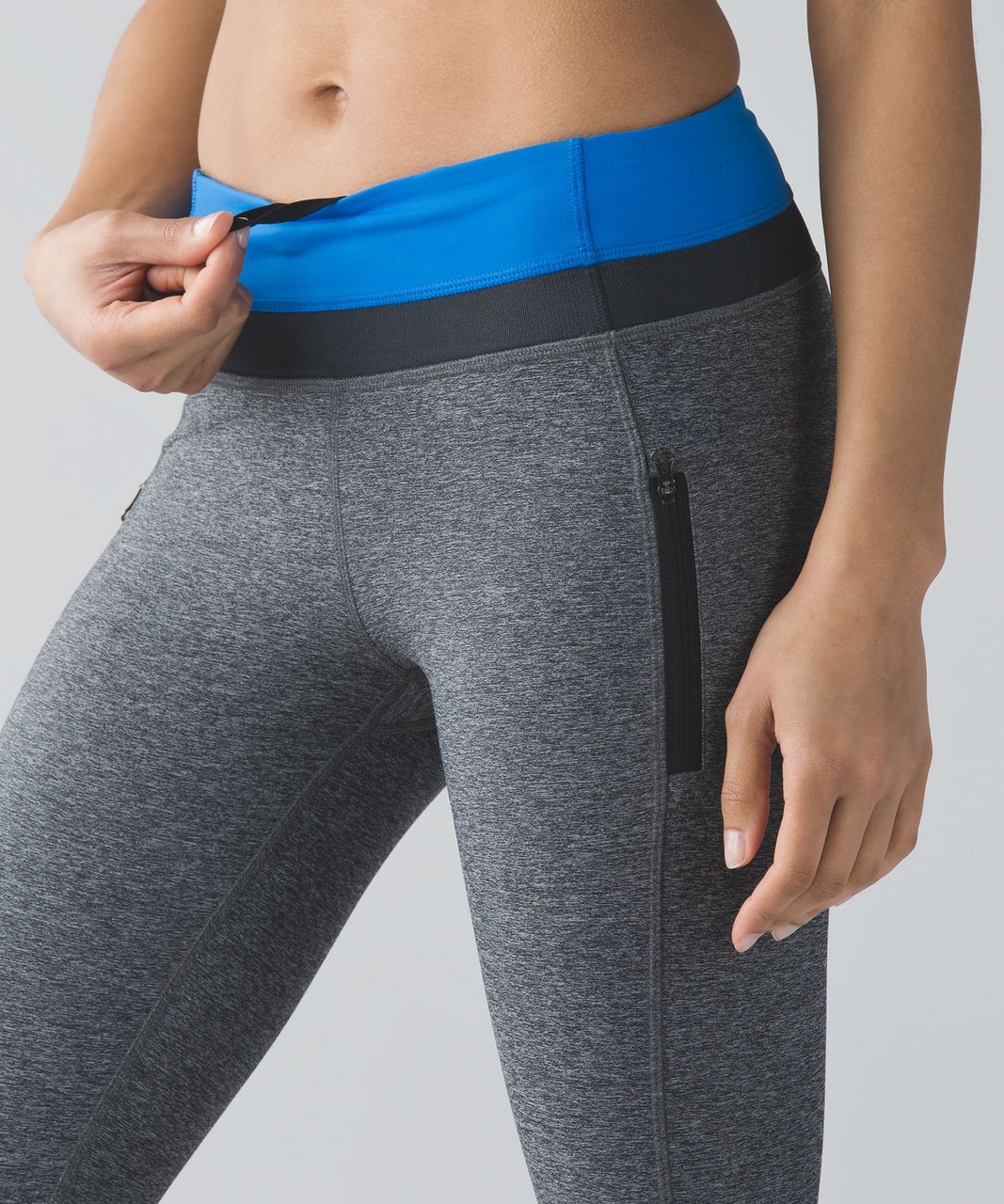 Lululemon Inspire Tight II (Mesh) - Heathered Black / Very Light