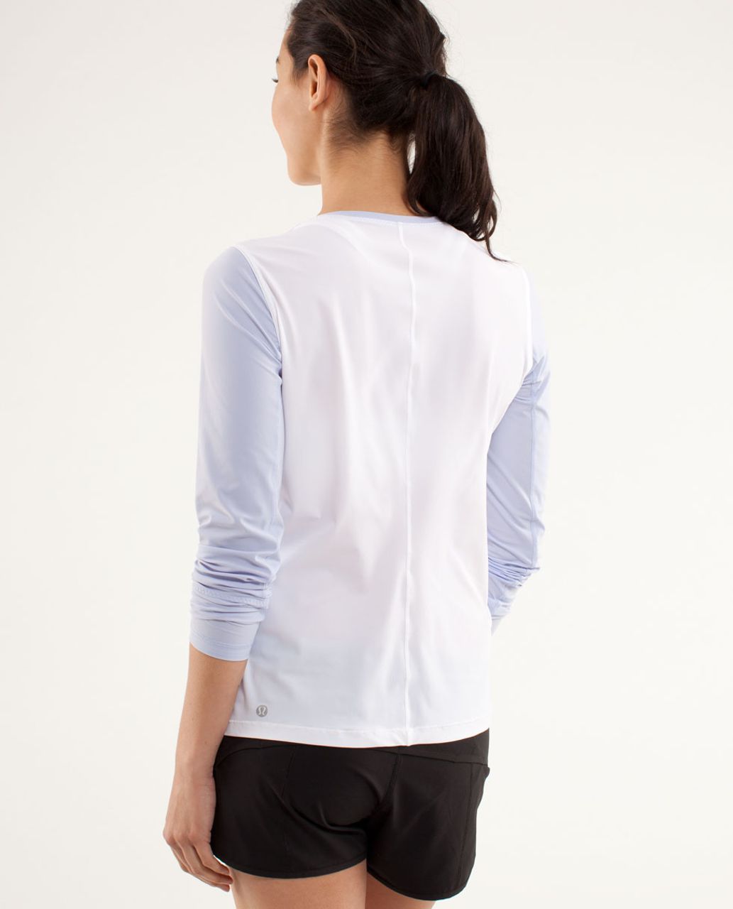 Lululemon Runbeam Long Sleeve - White / Cool Breeze