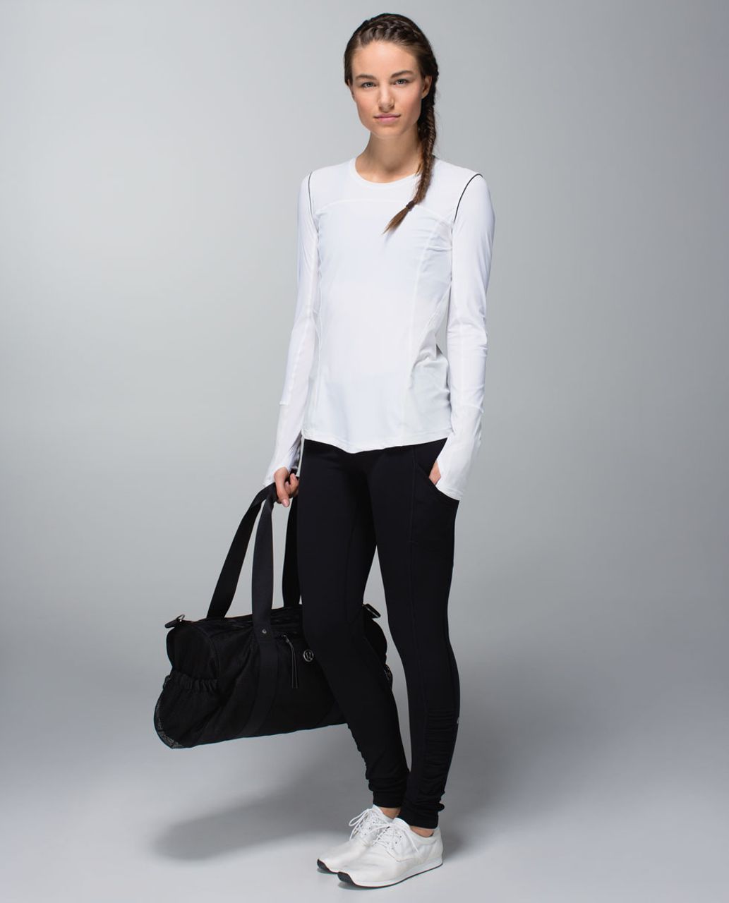 Lululemon Runbeam Long Sleeve - White /  Nimbus