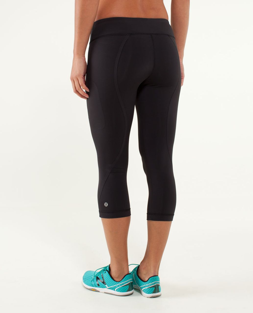 Lululemon Run:  Track Attack Crop - Black