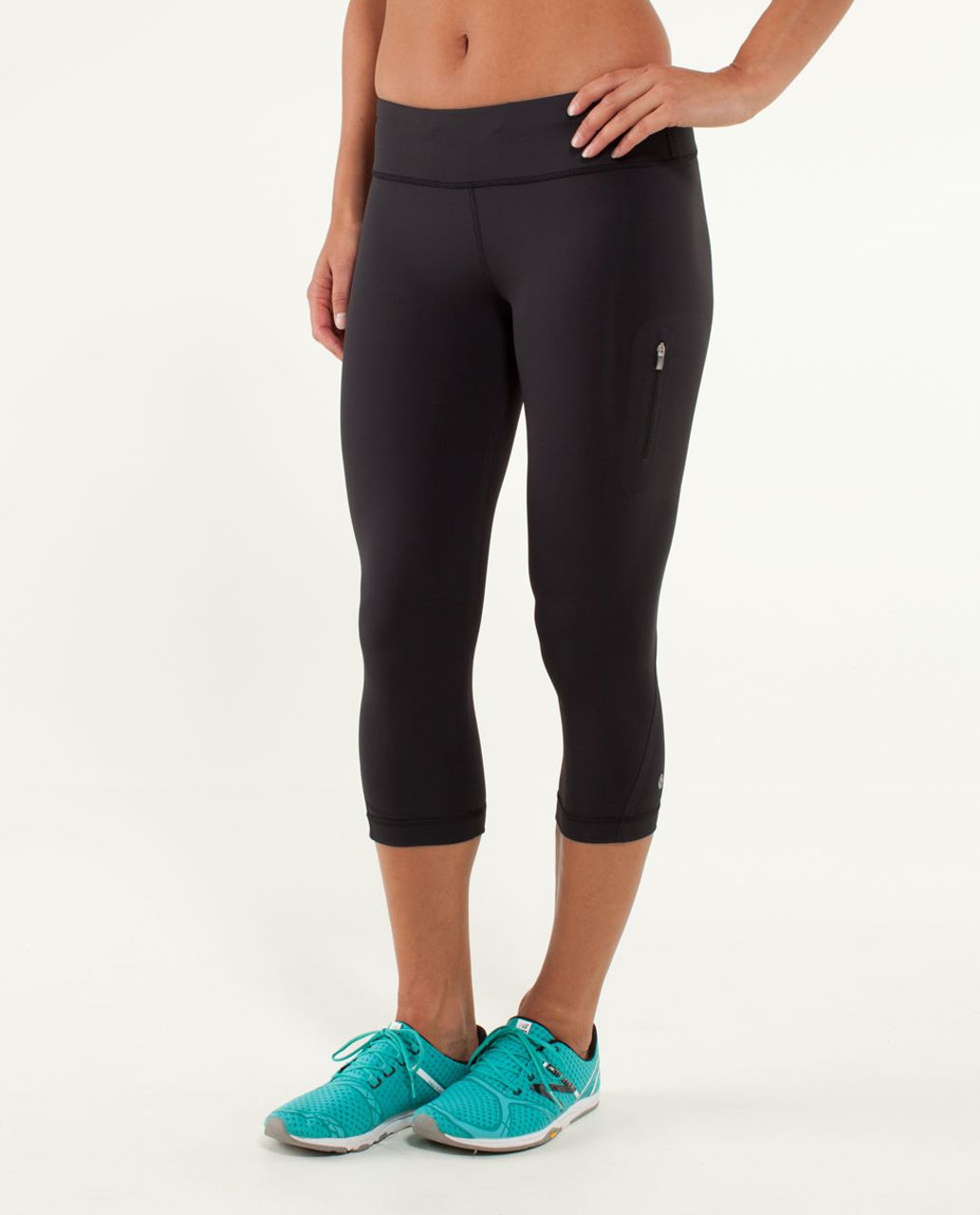 Lululemon Run:  Track Attack Crop - Black