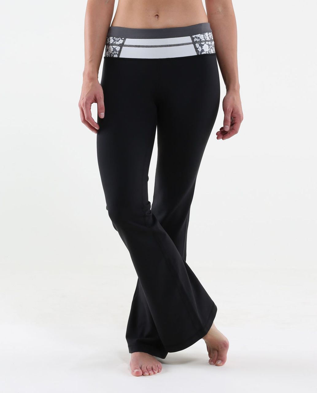 Lululemon Groove Pant (Tall) - Black / Quilt Summer13 2