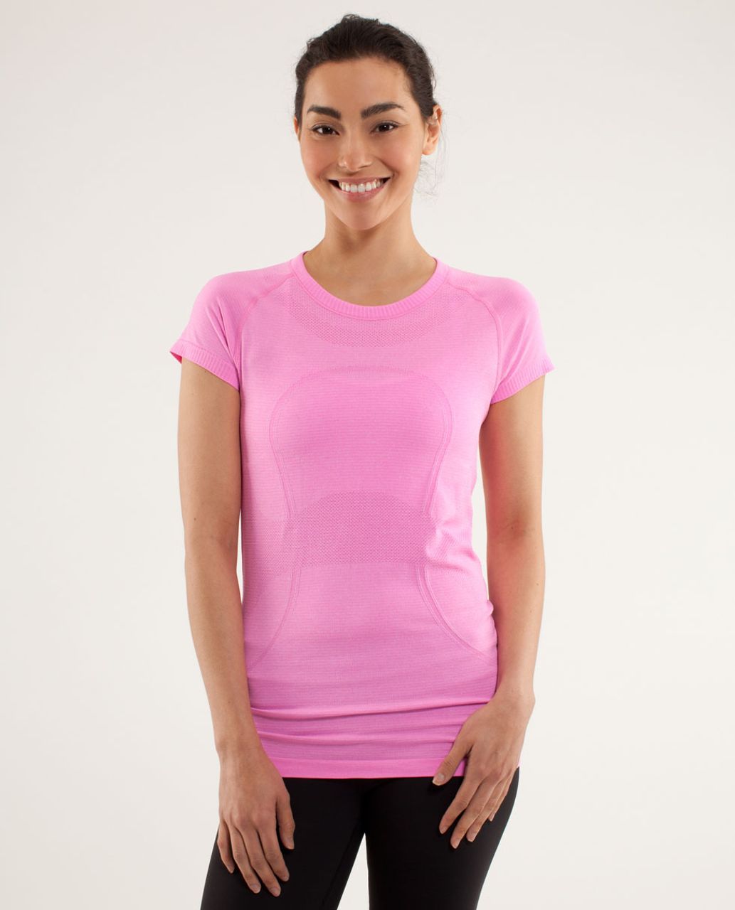 Lululemon Run: Swiftly Tech Short Sleeve - Raspberry Glo Light