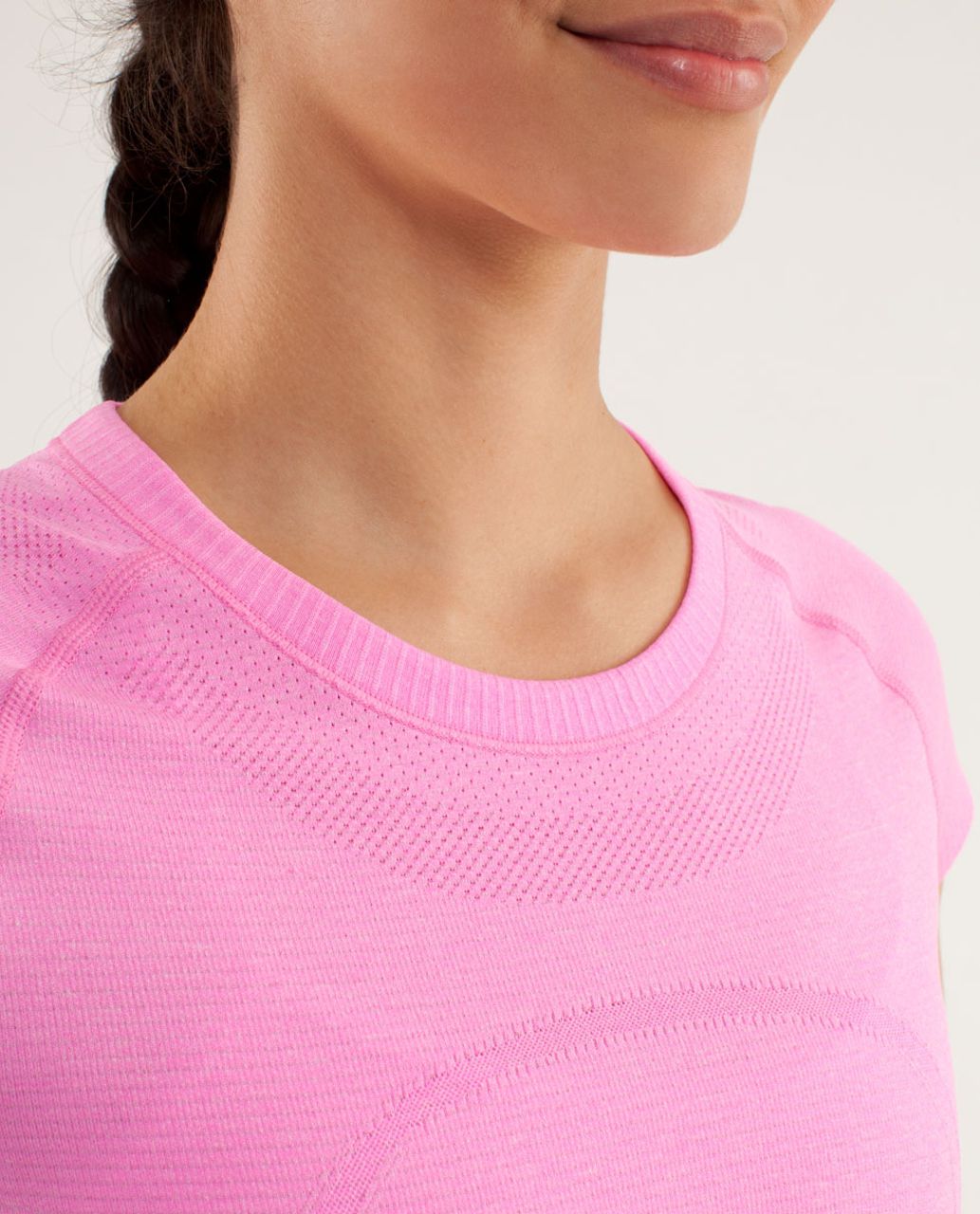 Lululemon Run:  Swiftly Tech Short Sleeve - Raspberry Glo Light