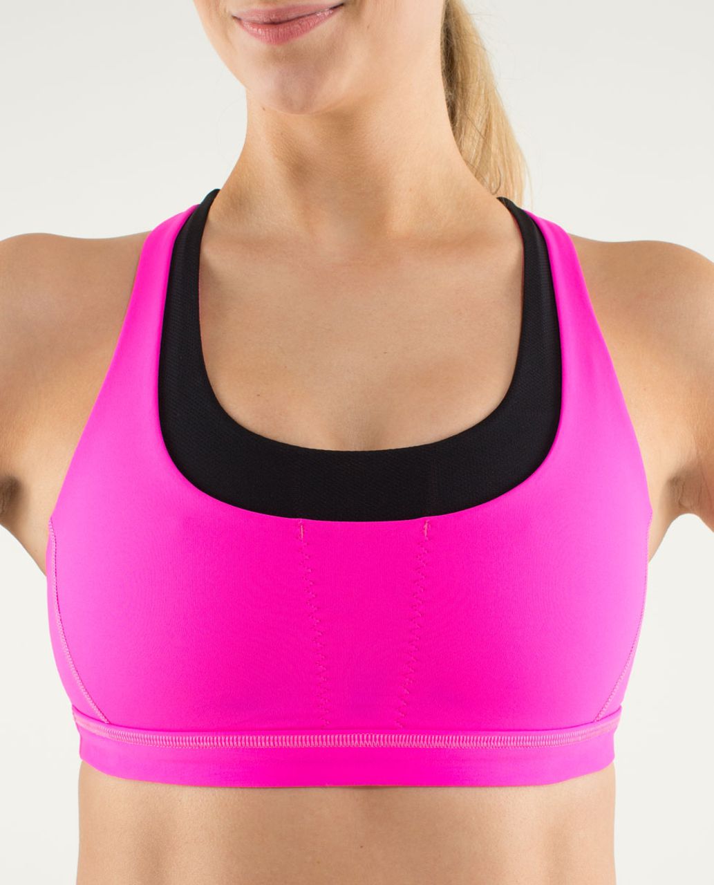 Lululemon Run: Stuff Your Bra II - Raspberry Glo Light / Black