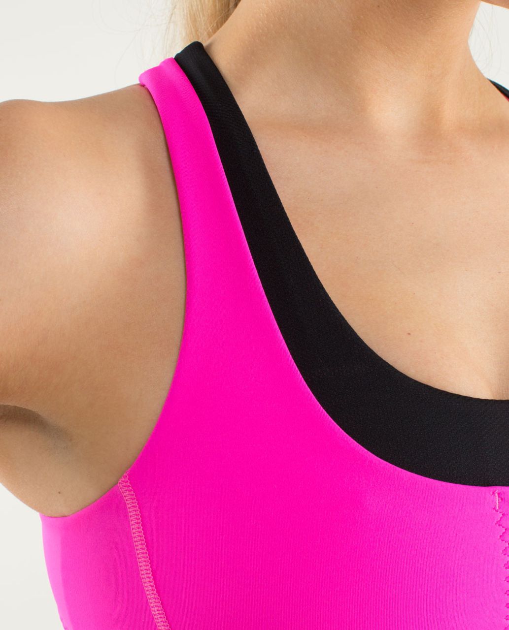 Lululemon Run:  Stuff Your Bra II - Raspberry Glo Light / Black