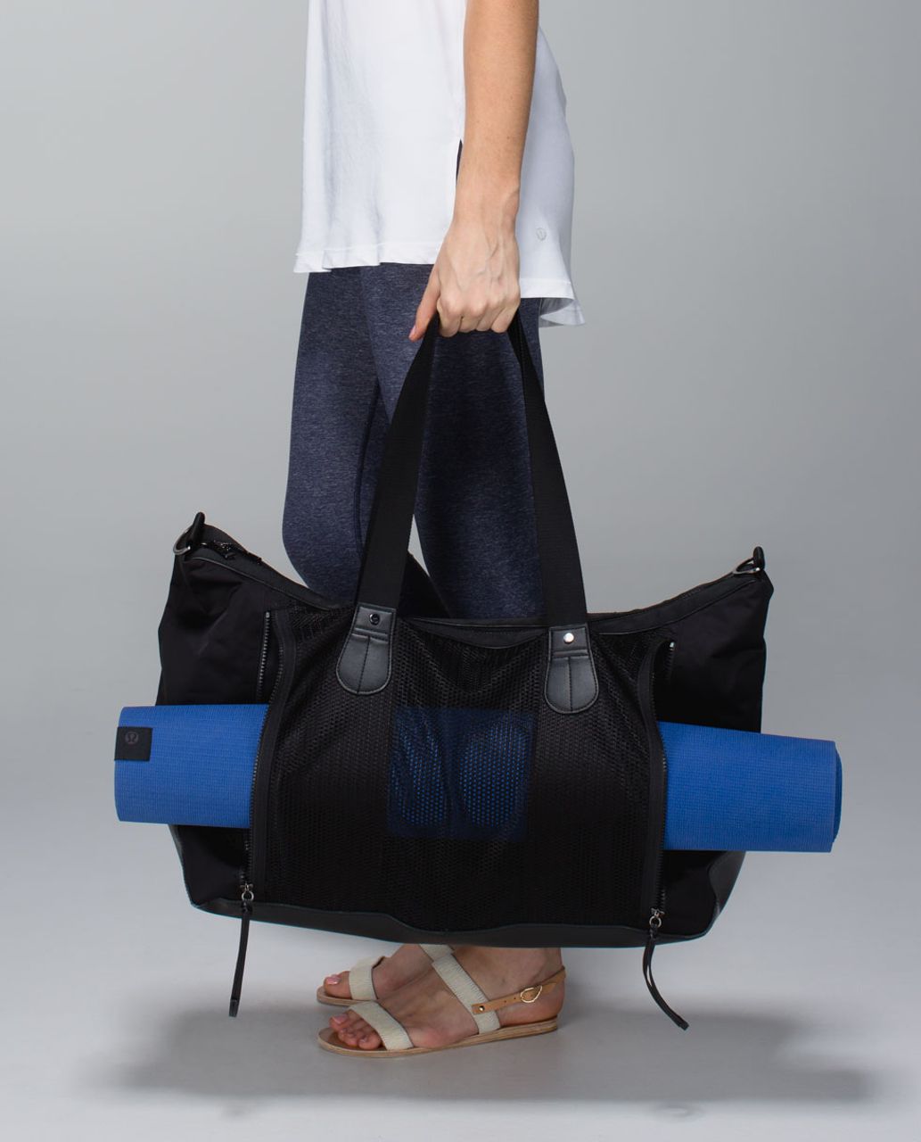 Lululemon Sand To Savasana Duffel - Black - lulu fanatics